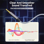 Verilux® 3 in 1 Car Aux Cable USB C to 3.5mm Audio Cord Stereo Compatible with Galaxy S23 S22 S21FE OnePlus iPhone 14 13 12 XR 3 PCS