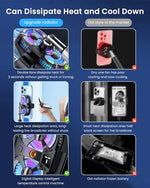 ZORBES® Dual Fan Mobile Cooler for Gaming with Adjustable Speed Phone Cooling Silent Portable Universal Fit Plug Play 3PCS