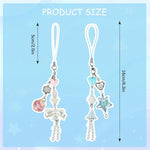 ZORBES Y2K Strawberry Beaded Keychain Charm