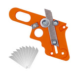 Serplex® Woodworking Edge Trimmer, Edge Cutter Tool with 10Pcs Blades, Adjustable Woodworking Hand Trimming Tool for Wood Edge Banding