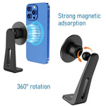 ZORBES® Magnetic Tripod Mount Holder for MagSafe Phone Magnetic Tripod Mount Adapter, 360° Rotatable Stand for iPhone 14/13/12 Smartphone Clip Adapter Magnetic Phone Tripod Mount (No Include Tripod)