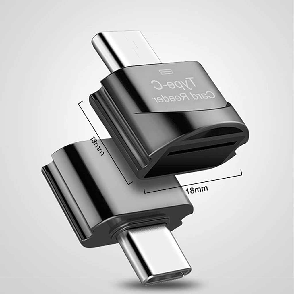 Verilux TF Card Reader for Type C Devices featuring OTG Function and 480 Mbps Transfer Speed