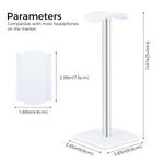 ZORBES® Headphone Stand Desktop Headset Stand Durable Gaming Headphones Holder for PC Gamer Headset Accessories White
