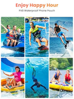 ZORBES® IPX8 Waterproof Mobile Pouch for 7.5'' Phones 30M Underwater Dry Bag with PVC Touchscreen, Secure Lock Seal, Detachable Sling Strap for Swimming, Snorkeling, Beach & Water Sports