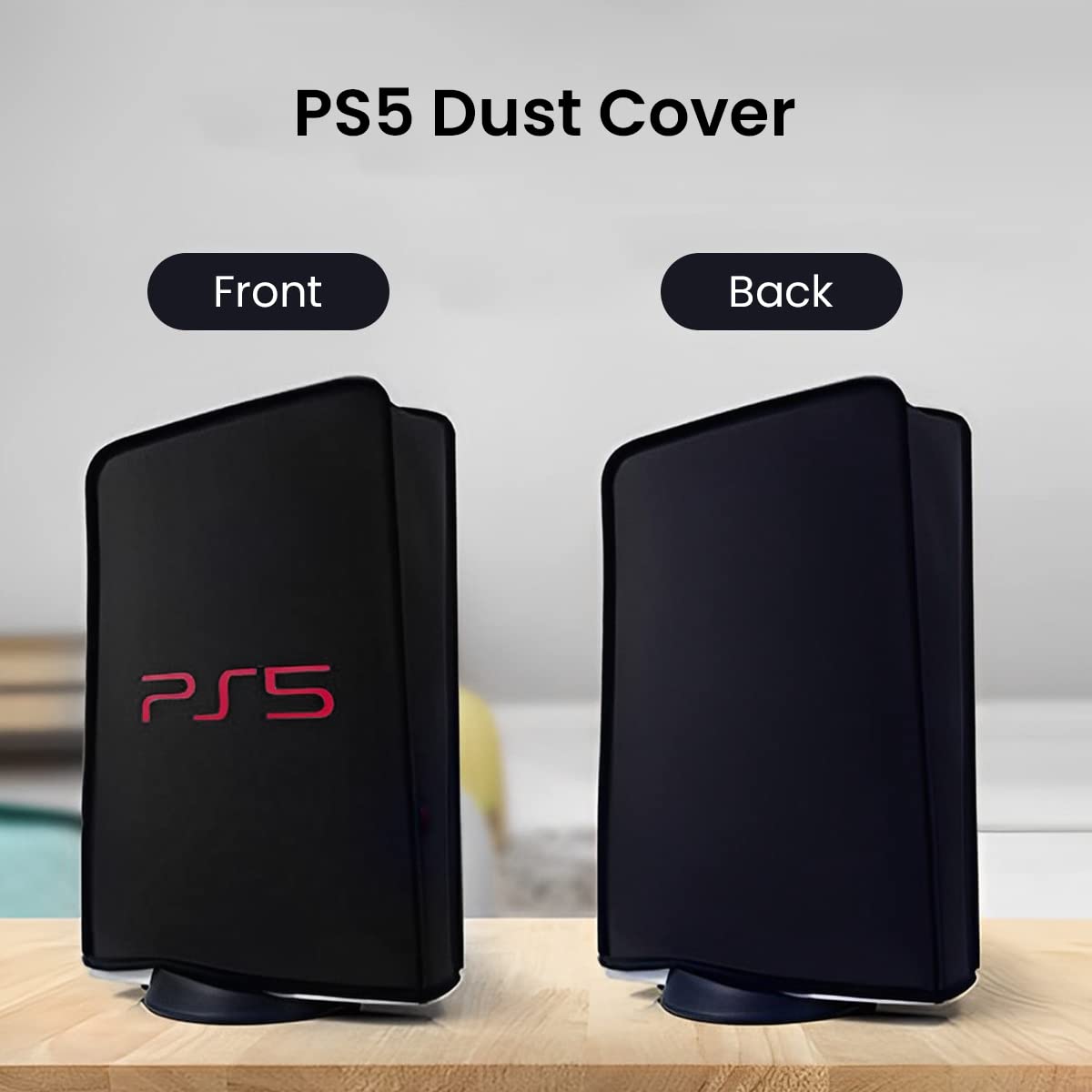 ZORBES® Dust Cover for SONY PS5 Console, Dust Proof Cover Protective Case Anti Scratch Waterproof Case for Sony PlayStation 5 Game Console Cover Sleeve for PS5 Accessories Digital Edition&Disc Edition