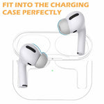 Verilux AirPods Pro Ear Tips Replacement with Memory Foam and Anti Slip Fit | 3 Pairs S M L Grey