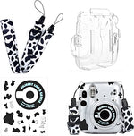 ZORBES® Mini 11 Case Cover, Crystal Protective Camera Case for Fujifilm Mini 11, with Flim Sheet Holder, Easy Install Shell Cover with Shoulder Strap for Intex Camera Mini 11 (case only