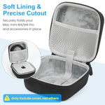 ZORBES® Compatible with Mac mini M4, Carring Case Bag Travel Storage Case for Mini M4 Desktop Computer, EVA Hard Shell Waterproof Carrying Case with Handle, 16x16x9.5cm, Black