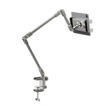 ZORBES® Adjustable Desk Mount Phone & Tablet Holder, 360 Degree Swivel View, Carbon Steel Flexible Arm Clamp Stand for 4.5-12.9'' Devices, Compatible with iPhone, iPad & Tablets