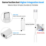 Verilux Type C to 3.5mm Headphone Jack Adapter with Hi Fi DAC for iPhone 16 and Galaxy S25