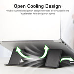 ZORBES® Laptop Stand Laptop Riser Desk Laptop Riser with 2 Adjustable Viewing Angles Table Laptop Stand for Perfect View Anti-Slip PU Laptop Riser for Home Office Travel