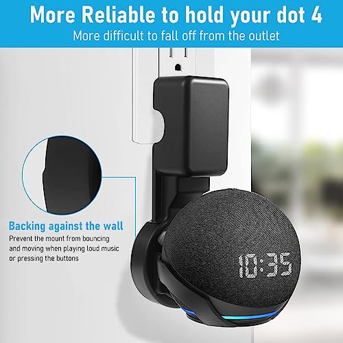 ZORBES® Alexa Stand Wall Mount for Echo Dot 4th 5th Generation with Cable Management Holder Only 2PCS