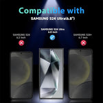 Zeitel® 2pcs Privacy Screen Protector for Samsung Galaxy S24 Ultra HD Scratch-Resistant Tempered Glass Screen Protector Anti-glare Screen Protector for Samsung Galaxy S24