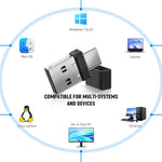 Verilux Mouse Jiggler for Computer and Laptop with 2 in 1 USB A and Type C Connector | Undetectable Plug and Go Device