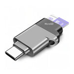 Verilux® USB-C MicroSD Card Reader,USB 3.0 Type-C TF Card Adapter,5Gbps High-Speed Memory Reader for Smartphones Tablets & Laptops