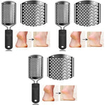 ZORBES® Stainless Steel Rasp Callus Filer Blade Foot Care Scraper Easy Use Clean File for Wet Dry Feet Pack of 1 Black 3PCS