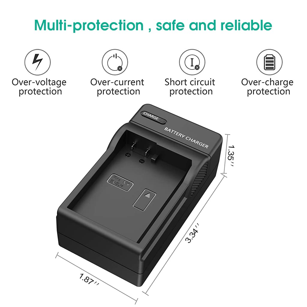 ZORBES® Battery Charger for Nikon ENEL 14 Battery