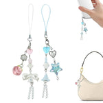 ZORBES Y2K Strawberry Beaded Keychain Charm