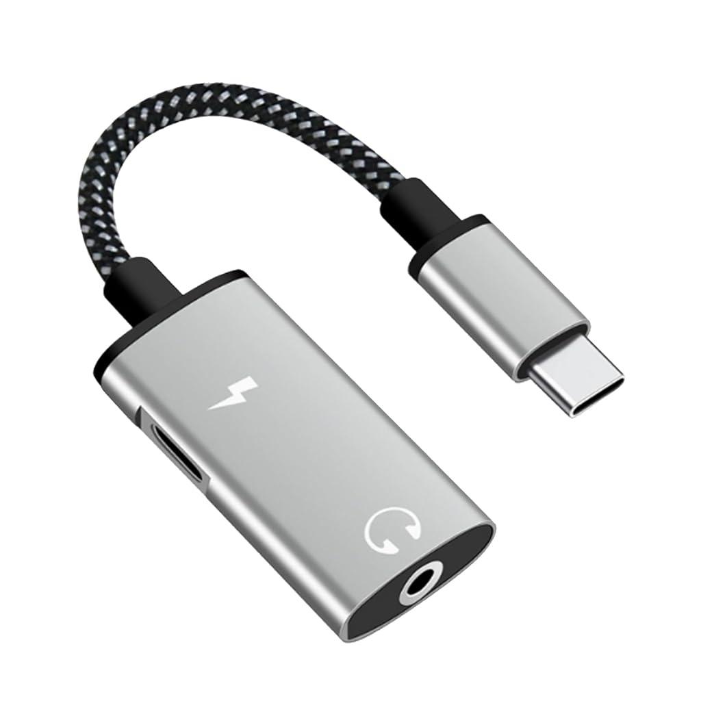 Verilux® USB C to 3.5mm Audio and Charger Adapter