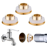 Serplex® 3Pcs Ring Gaskets for Flush-mounted Faucet, Universal Leakingproof Rubber Seal Gasket with Copper Base, Compatible with Flush-mounted Faucet Installation Accessories, Mounting Gaskets Set