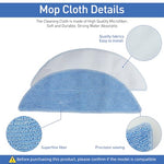 Verilux® 13Pcs Replacement Parts for Ecovacs Deebot Y1 Pro Robot Vacuum Cleaner, Replenishment Kit Replacement Accessories with 4 Mops, 4 Side Brushes, 4 Filters & 1 Cleaning Brush