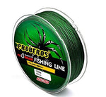 Proberos® Strong Durable 0.45mm 70LB 100M PE 4 Strands Monofilament Braided Fishing Line Angling Accessory (Green, Max Tension 31.7KG)