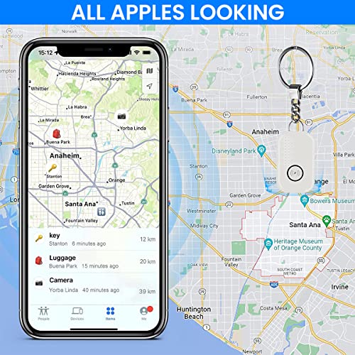 ZORBES® Smart Bluetooth Item Finder with 80db Sound Alarm, Item Locator with 30m Searching Range, Key Finder Compatible with Apple Find My, Tracker Item Locator for Bag, Wallet, Suitcases