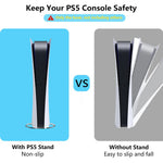 ZORBES® PS5 Slim Stand Vertical Stand for PS5/PS5 Slim /PS5 Pro Consoles, Non-Slip Base Mount for PlayStation 5 Accessories, Heat Dissipation Standfor PS5/PS5 Pro /PS5 Slim Console Stand