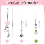 ZORBES 3-Piece Y2K Butterfly Phone Charms