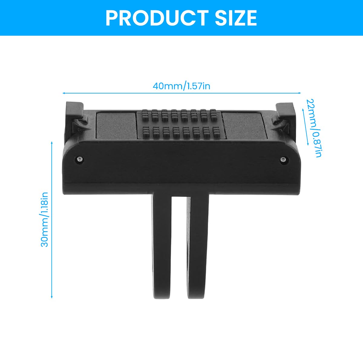 ZORBES® Magnetic Adapter Mount for DJI Action 5pro/4/3 Quick Release Adapter with Connection Adapter, for DJI Accessories, Attachable Tripod, Vlogging