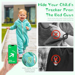 ZORBES® Waterproof AirTag Holder Cartoon Dino Yellow Brooch Pin Silicone Anti-Lost for Kids Luggage Bag Backpack 2PCS