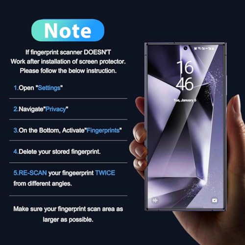 Zeitel® 2pcs Privacy Screen Protector for Samsung Galaxy S24 Ultra HD Scratch-Resistant Tempered Glass Screen Protector Anti-glare Screen Protector for Samsung Galaxy S24 - verilux