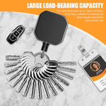 ZORBES® Retractable Id card Holder, Keychain Badge Holder, Zinc Alloy Metal Carabiner Keychain 26.7 inches Retractable Steel Wire Reel Design Utility Carabiner Keyring for Keys, Badge, Cards 3 PCS