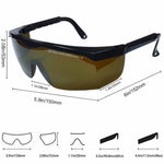 Serplex® Laser Safety Glasses, IPL 190-480nm/ 750-2000nm Laser Goggles IPL Eye Protection Goggles For Beauty Machine, Electric Hair Remover, With Wipe Cloth & Glasses Box, Green
