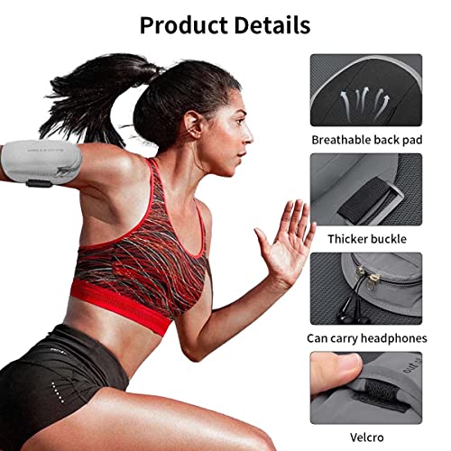 ZORBES® Armband for Mobile Phone Running, Waterproof Reflective Phone Holder for Running for iPhone 14, 13, 12, Large Capacity Arm Band with Card Holder, Adjustable Non-Slip Arm Strap 3 PCS