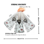 ZORBES® Camera Lens Wrapping Cloth 45x45cm Magic Grippy Multi-Use Cloth, Fashion Print Design, Non-Slip Waterproof Silicone-Coated Organizer Wrap Cloth for Tools, Gears, Accessories