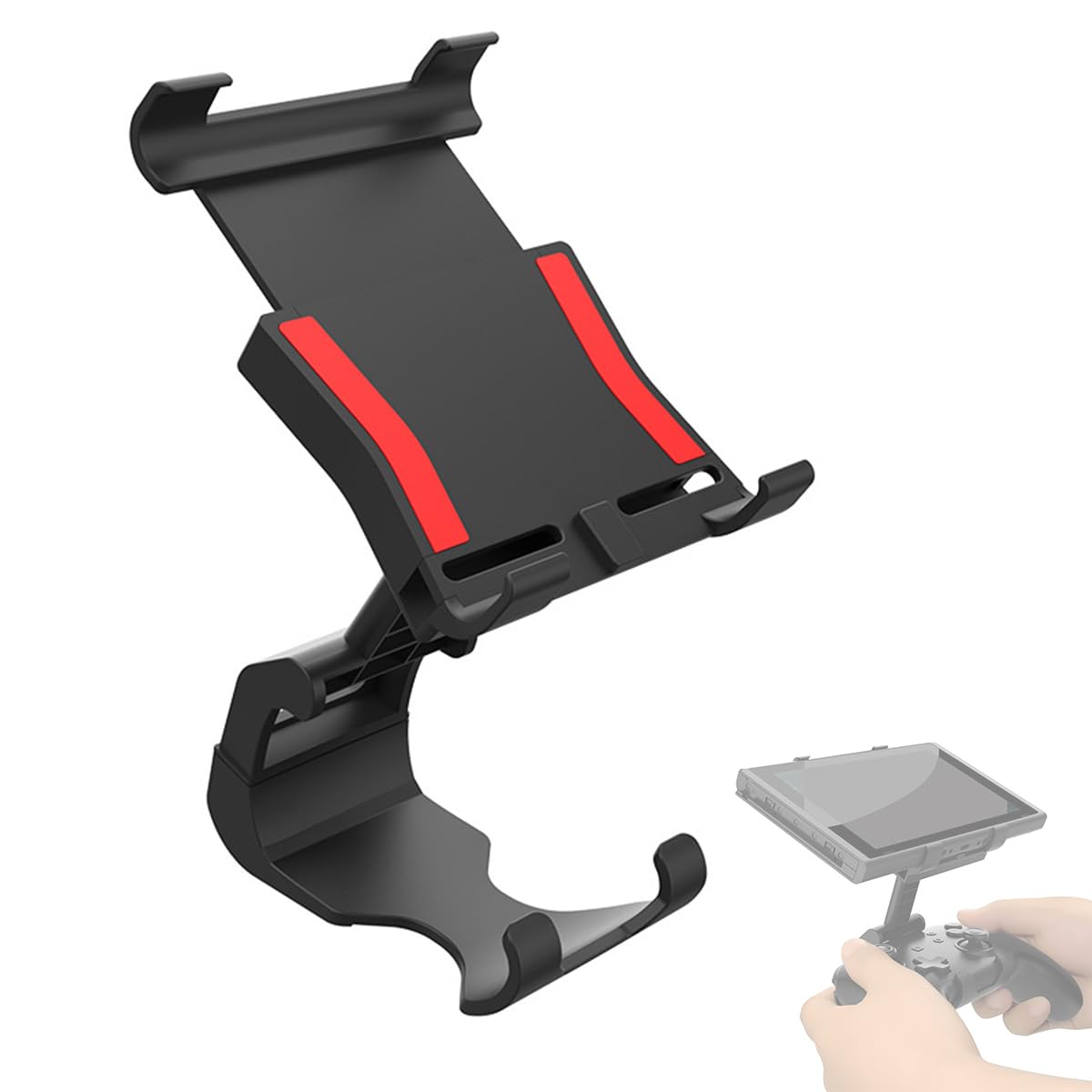 ZORBES® Adjustable Gamepad Holder with Controller Holder for Switch/OLED/Lite 2 In 1 Gaming Holder for Switch Official Pro Controller