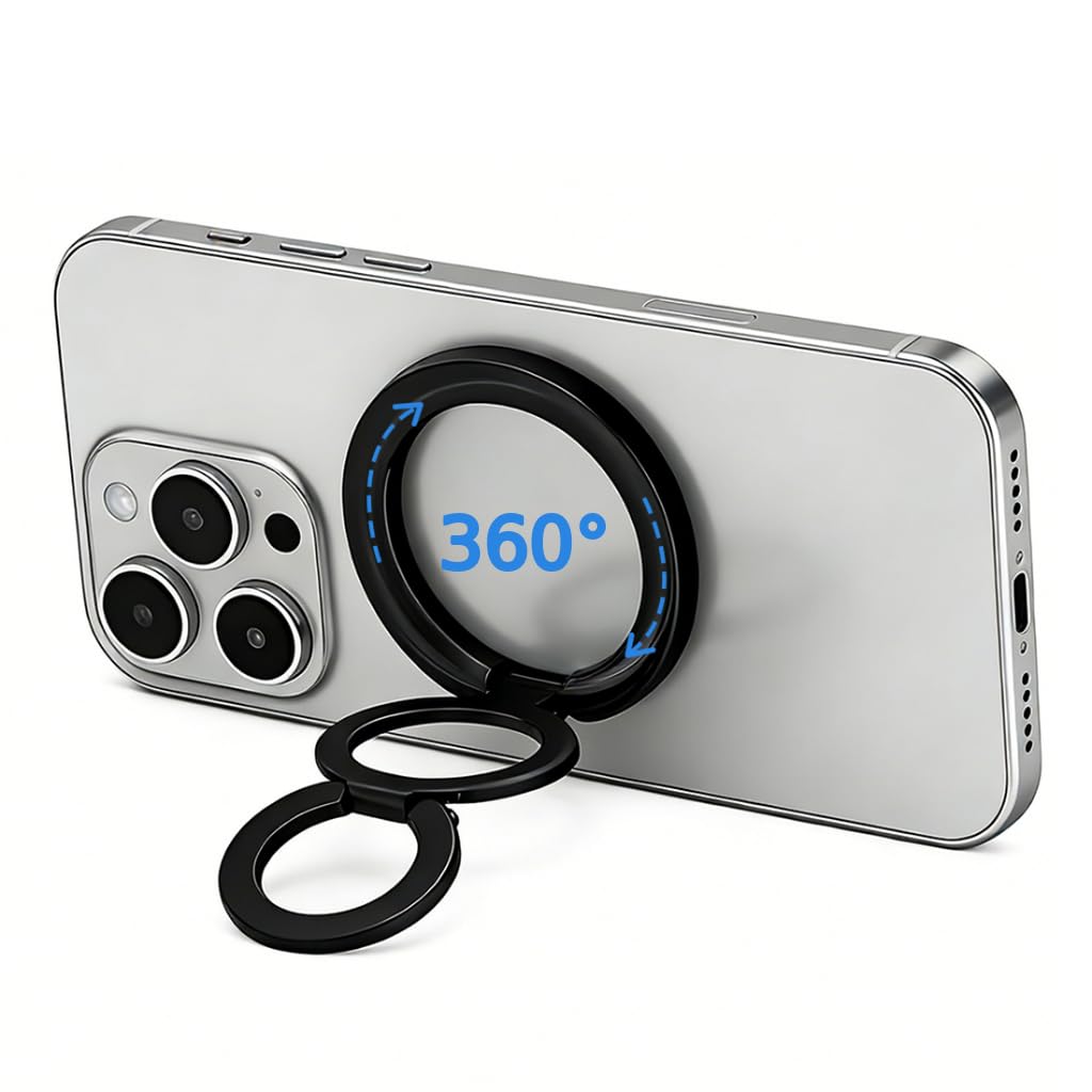 ZORBES® Magnetic Phone Ring Support Desk Phone Support Metal Folding Phone Ring Grip Slim Fashion Phone Accessory