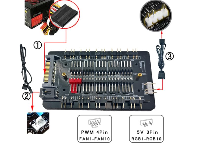 Verilux® ARGB and PWM Fan HUB