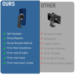 ZORBES® Magnetic Tripod Mount Holder for MagSafe Phone Magnetic Tripod Mount Adapter, 360° Rotatable Stand for iPhone 14/13/12 Smartphone Clip Adapter Magnetic Phone Tripod Mount (No Include Tripod)