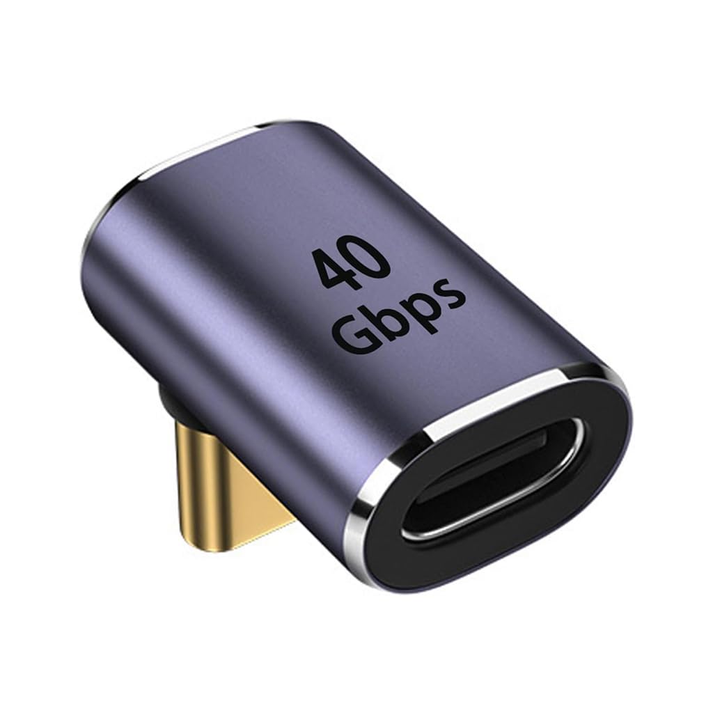 Verilux Type C Adapter with 100W PD and 40Gbps Transfer featuring 90 Degree Design | 8K Output