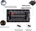 ZORBES® ARGB Controller Combo for PC, 5V 3Pin RGB & PWM 10-Port Fan Hub, SATA Powered, Remote, Built-in Light Modes, for ARGB Fans, Light Strips, CPU Cooling, Case Mod, DIY PC Builds