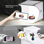 Verilux Photo Studio Light Box for Small Products with 2 LED Strips and 2 Backdrops | Foldable PET Softbox 23×22×24cm