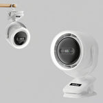 Verilux USB Mini Desk Fan for Home and Travel with 7200mAh Battery and Stepless Airflow | Clip-on LED Light