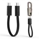 ZORBES® PD 60W Type C Cable Fast Charging with Keychain, 15cm Nylon c type charger cable with 480MBPS Data Transmission, usb c to c for iPhone 17/17 Pro/17 Pro Max/16/15 Series, Galaxy S25/S24/S23