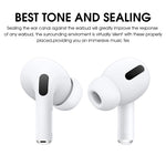 ZORBES® 3 Pairs Replacement Ear Buds Tips, Silicone Earbud Tips for Airpods Pro,Silicone Earbud Tips for Airpods pro?Ear Fit with Dust Mesh (White)