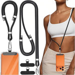 ZORBES® 4-in-1 Phone Lanyard with Wristband,Phone Lanyard with Two Securing Clips,Compatible iPhones and Smartphones