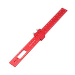 Serplex® Woodworking Ruler Straight 300mm/11 inch Red Aluminum Alloy Ruler with Sliding 45 ° Angle Guides Etched Scale Design Multifunctional Straight Ruler for DIY Craft, Woodwork, Construction