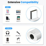 Verilux Type C to 3.5mm Headphone Jack Adapter with Hi Fi DAC for iPhone 16 and Galaxy S25