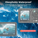 ZORBES® 5PCS Screen Protectors Set for DJI Osmo Action 5 Pro, HD Screen Protectors with Silicone Lens Cover, HD Anti-glareTempered Glass Screen Protectors for Front Screen, Back Screen, Camera Lens